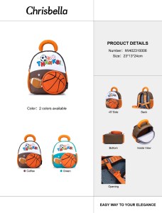 کوله وارداتی کریس بلا کد IW0006 سایز 24*13*23