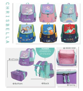 کوله وارداتی کریس بلا کد GG1016 رنگ صورتی سایز 26*13*22*