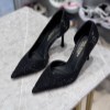 کفش مجلسی یونای پاشنه 9سانت کد YQ6585 رنگ مشکی سایز 36