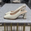 کفش مجلسی کوکو زنانه پاشنه 7سانتی کد B552-6 رنگ کرم سایز 38