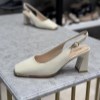 کفش مجلسی کوکو زنانه پاشنه 7سانتی کد B552-6 رنگ کرم سایز 38
