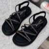 صندل زنانه فول طبی کوکو کد B816-2 رنگ مشکی سایز 39