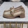 کفش کالج کوکو طبی پاشنه 4سانت کدb723-10 رنگ خاکی سایز 38