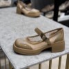 کفش مجلسی زنانه کوکو وارداتی پاشنه 5 سانت کد B531-1 رنگ خاکی سایز 40