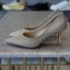 کفش مجلسی کوکو پاشنه8 سانت کد b658-6 رنگ طلایی سایز 39