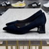 کفش زنانه مجلسی بایلی کوکو پاشنه 5 سانت کد B675-5 رنگ سرمه ای سایز 41