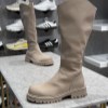 بوت پاشنه 5سانت کدn5-116 رنگ کرم سایز 38