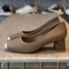 کفش زنانه پاشنه 5سانت کوکو کد B670-7 رنگ خاکی سایز 36