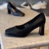 کفش زنانه پاشنه 7سانتی کوکو کد B662-11 رنگ مشکی سایز 39