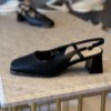 کفش کوکو پاشنه 5سانت کد b573-1رنگ مشکی سایز 40