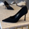کفش زنانه پاشنه 9سانت یونای کد YQ6675 رنگ مشکی سایز37