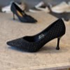 کفش زنانه پاشنه8 سانتی کوکو کد B658-1 رنگ مشکی سایز 37